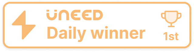 #1 Product of the Day on Uneed